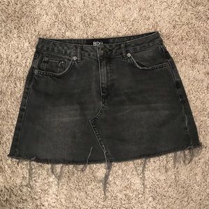 Urban Outfitters black denim mini skirt